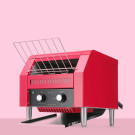 Toasteur à bande Rouge - 418x368mm - Finedine  au meilleur prix sur Restock CHR