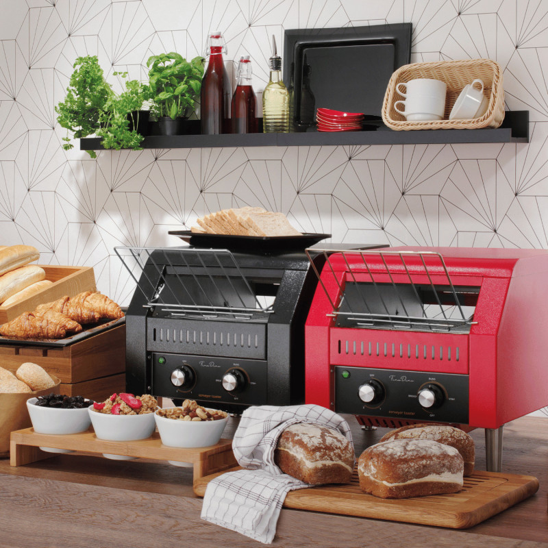 Toasteur à bande Rouge - 418x368mm - Finedine  au meilleur prix sur Restock CHR