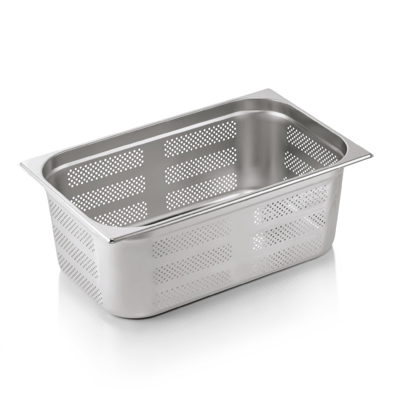 Bac inox perforé fond GN 1/1 H 20 mm 2,5 ltr (x6) GN ESSENTIALS professionnel - Was Germany  au meilleur prix sur Restock CHR