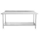 Table de travail inox avec dosseret et étagère - 1200x600 mm - Casselin  au meilleur prix sur Restock CHR