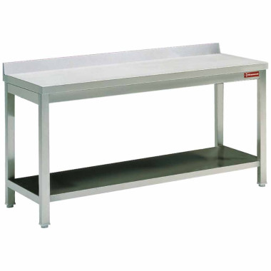 Table de travail et sous tablette  bord 1400mm - Diamond  au meilleur prix sur Restock CHR