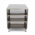 Table de machine en acier inoxydable - 60 x 80cm - sur roulettes - Maxima  au meilleur prix sur Restock CHR