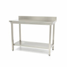 Table en acier inoxydable - 160 x 60 cm - Hauteur réglable - avec dosseret - Maxima  au meilleur prix sur Restock CHR