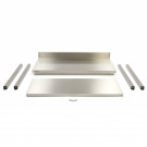 Table en acier inoxydable - 160 x 60 cm - Hauteur réglable - avec dosseret - Maxima  au meilleur prix sur Restock CHR