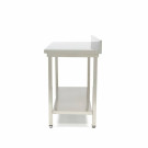 Table en acier inoxydable - 160 x 60 cm - Hauteur réglable - avec dosseret - Maxima  au meilleur prix sur Restock CHR