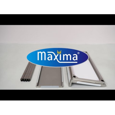 Table en acier inoxydable - 160 x 60 cm - Hauteur réglable - avec dosseret - Maxima  au meilleur prix sur Restock CHR