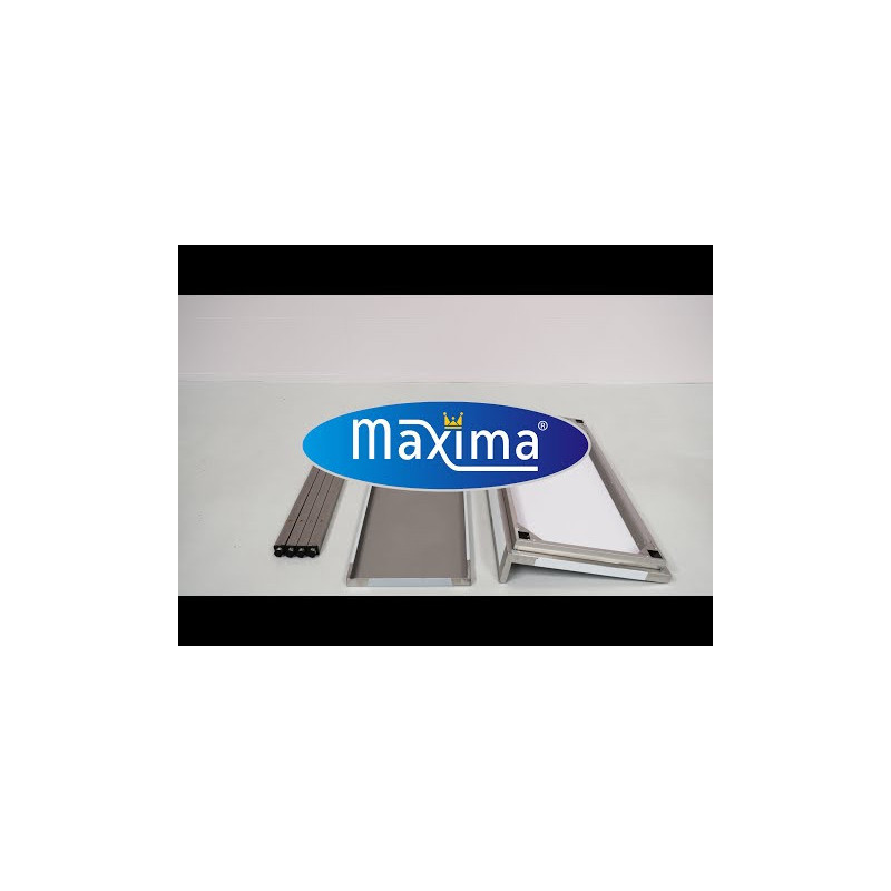 Table en acier inoxydable - 160 x 60 cm - Hauteur réglable - avec dosseret - Maxima  au meilleur prix sur Restock CHR