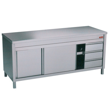 Table armoire neutre 3 tiroirs à droite - Diamond  au meilleur prix sur Restock CHR
