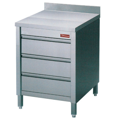 Table sur armoire avec 3 tiroirs GN 1 / 1 - Diamond  au meilleur prix sur Restock CHR