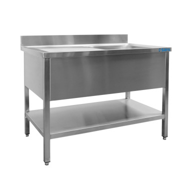 Évier Inox - 1800x700x850mm - 1 Bac Droite - Sans Étagère - Dosseret - Saro  au meilleur prix sur Restock CHR