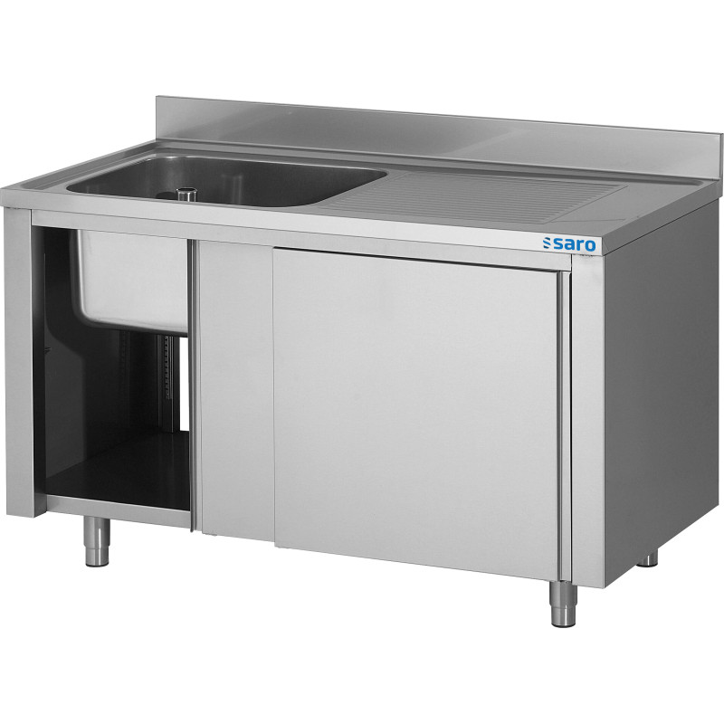 Meuble Sous-Évier - 700x700x850mm - 1 Bac Central - Porte Battante - Saro  au meilleur prix sur Restock CHR