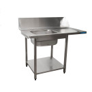 Table Lave-Vaisselle - 1200x821x786mm - 1 Bac Gauche - Guide Panier - Saro  au meilleur prix sur Restock CHR