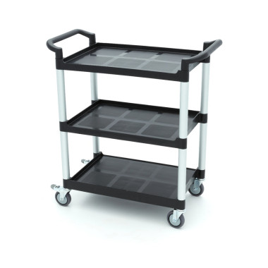 Chariot de service - 3 étagères en plastique - 86.5 x 42.5 cm - Maxima  au meilleur prix sur Restock CHR