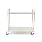 Chariot de service en acier inoxydable - 2 étagères - Maxima  au meilleur prix sur Restock CHR