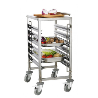 Chariot Inox - 6 Niveaux - GN1/1 GN1/2 GN1/3 GN2/3 - Beckers  au meilleur prix sur Restock CHR