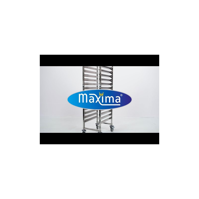 Chariot à plateaux - 16 plateaux GN 1/1 - Acier inoxydable - Maxima  au meilleur prix sur Restock CHR