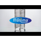 Chariot à plateaux - 16 plateaux GN 1/1 - Acier inoxydable - Maxima  au meilleur prix sur Restock CHR