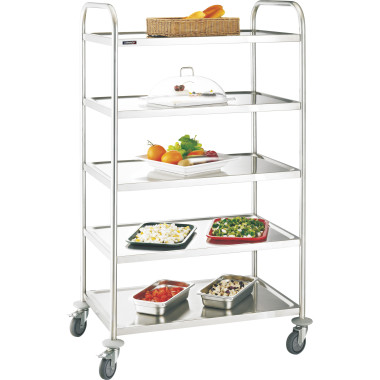 Chariot inox - 5 plateaux - Casselin  au meilleur prix sur Restock CHR