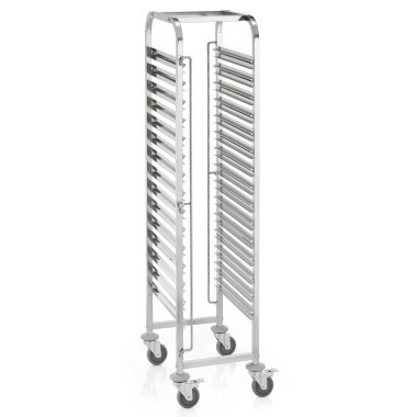 Chariot à glissières 55 x 38 x 171 cm GN 1/1 15 bacs ou 30 plateaux inox CANTINA professionnel - Was Germany  au meilleur prix s