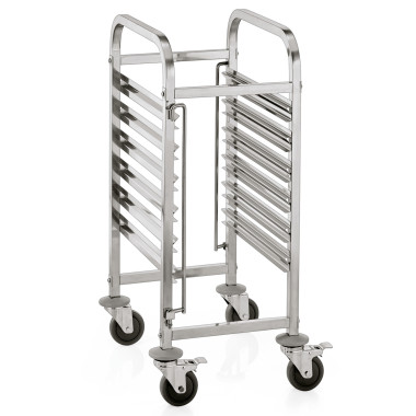 Chariot à glissières 55 x 38 x 95 cm GN 1/1 6 bacs ou 12 plateaux inox CANTINA professionnel - Was Germany  au meilleur prix sur