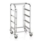 Acier inox chrome-nickel Chariot de transport pour paniers lave-vaisselle 56 x 56 x 106 cm 4 rails inox - Was Germany  au meille