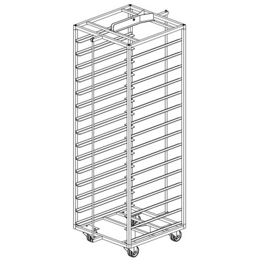 Chariot inox pour four rotatif - Diamond  au meilleur prix sur Restock CHR