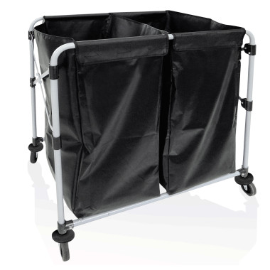 Fer, PVC, Thermolaqué Chariot à linge double 90 x 66 x 86 cm fer époxy PVC professionnel - Was Germany  au meilleur prix sur Res
