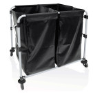 Fer, PVC, Thermolaqué Chariot à linge double 90 x 66 x 86 cm fer époxy PVC professionnel - Was Germany  au meilleur prix sur Res