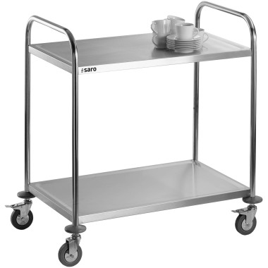 Chariot service - Inox - 2 niveaux - 50kg - 860x540x940mm - FELIX - Saro  au meilleur prix sur Restock CHR
