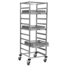 Chariot lave-vaisselle - Inox - 10 niveaux - 500x500mm - 510x530x1660mm - KT 500 - Saro  au meilleur prix sur Restock CHR