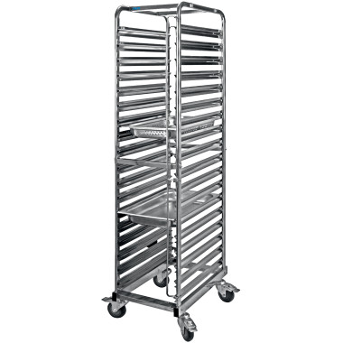 Chariot boulangerie - Inox - 18 niveaux - 600x400mm - 150kg - 620x420x1735mm - LIAM - Saro  au meilleur prix sur Restock CHR