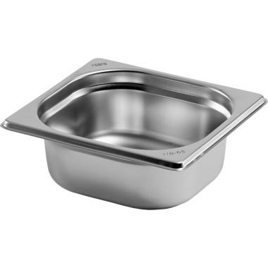 Bac GN 1/6 - Inox - 176x162x150mm - 2,4L - Budget - Saro  au meilleur prix sur Restock CHR