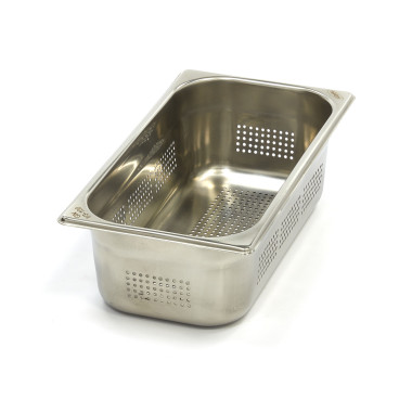 Conteneur gastronorme - 1/3 GN - Profondeur 10cm - Acier inoxydable - Perforé - Maxima  au meilleur prix sur Restock CHR