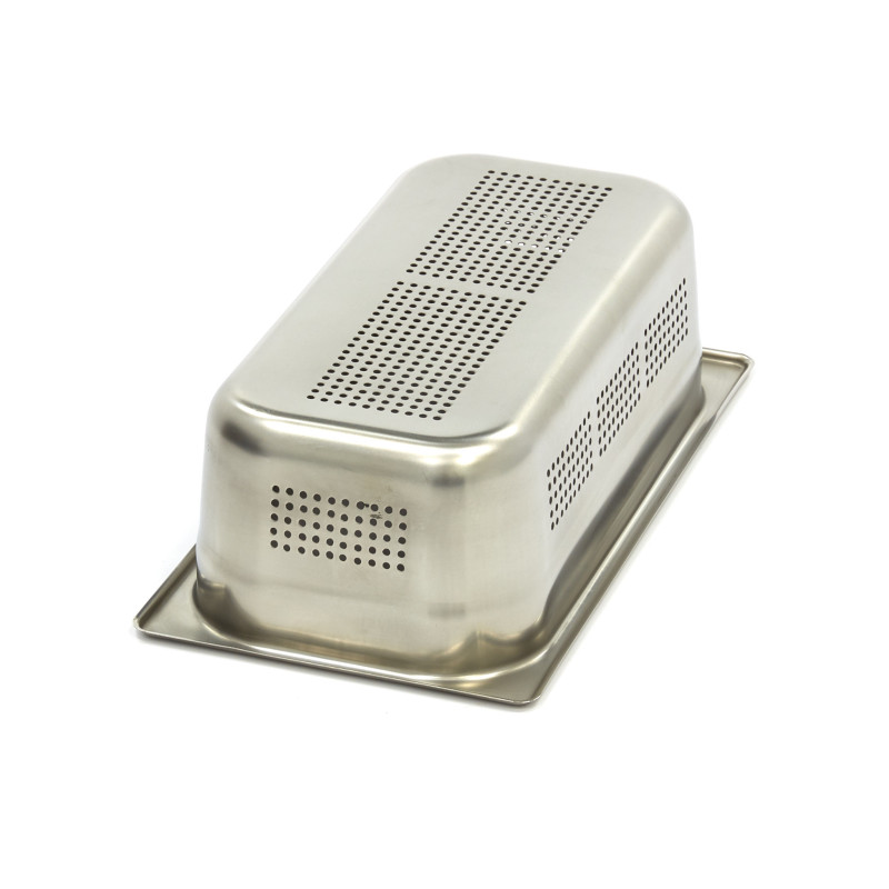 Conteneur gastronorme - 1/3 GN - Profondeur 10cm - Acier inoxydable - Perforé - Maxima  au meilleur prix sur Restock CHR