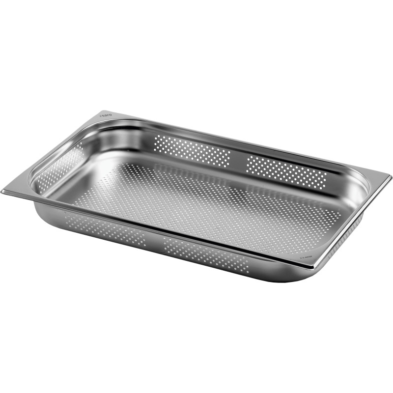 Bac GN 1/1 - Inox - 530x325x40mm - 5L - Perforé - TopLine - Saro  au meilleur prix sur Restock CHR