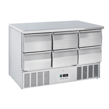 Table réfrigérée GN1/1 inox CRD 96A - Cool Head  au meilleur prix sur Restock CHR