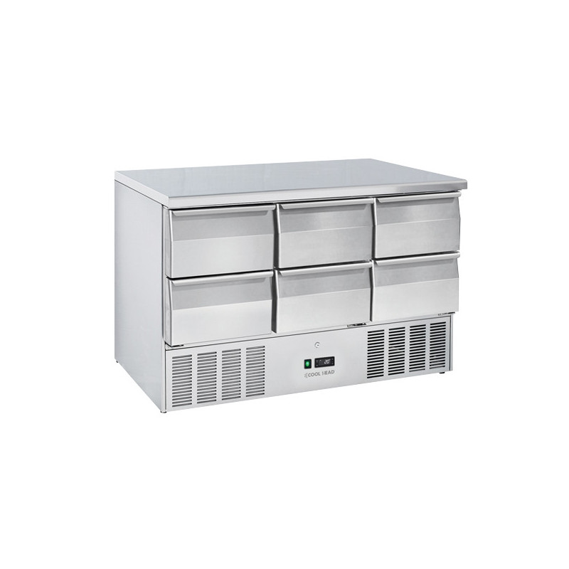Table réfrigérée GN1/1 inox CRD 96A - Cool Head  au meilleur prix sur Restock CHR