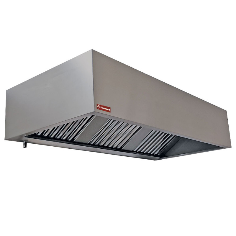 Hotte murale 2 filtres labyrinthes 400x500 - Diamond  au meilleur prix sur Restock CHR