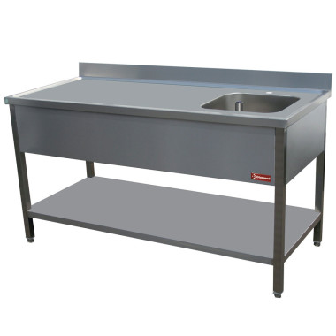 Table de chef 1 cuve droite 400 x 400 x h275 - Diamond  au meilleur prix sur Restock CHR
