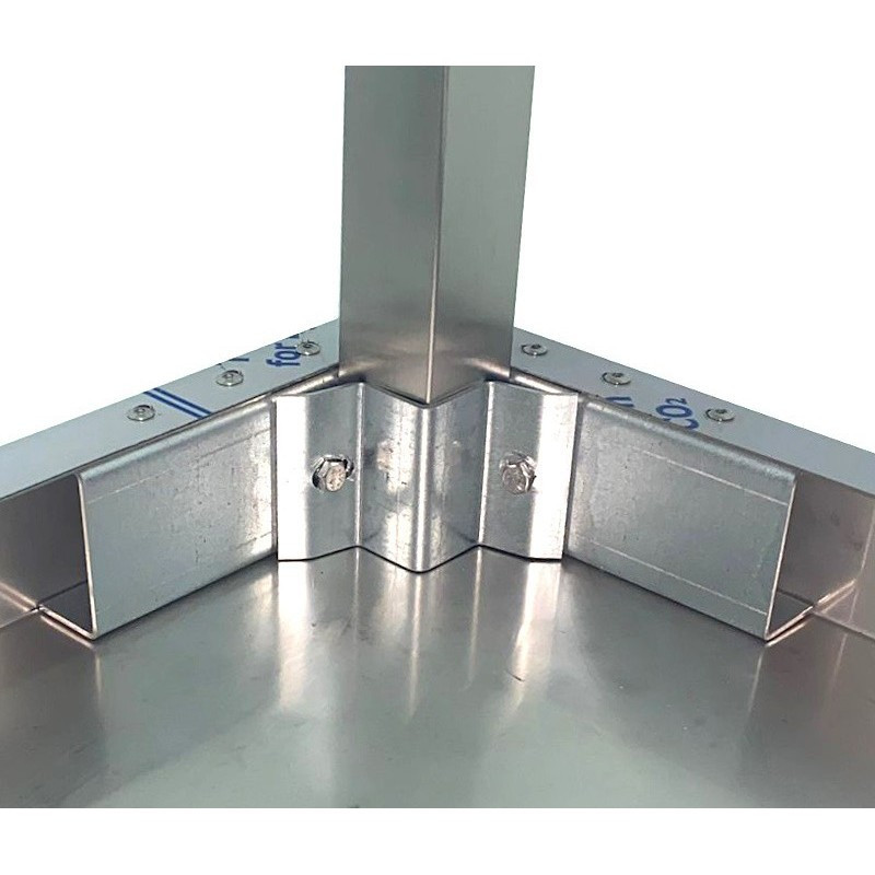 Table murale inox - AISI 304 - Avec étagère - 2000x600x850 mm - Arilex  au meilleur prix sur Restock CHR