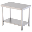 Table centrale inox - AISI 304 - Avec étagère - 1500x700x850 mm - Arilex  au meilleur prix sur Restock CHR