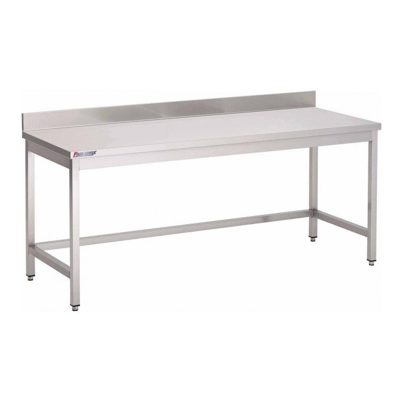 Table Inox Murale (P)800 X (H)850 Mm Avec Dosseret Sans Tablette Intermédiaire Aisi 430 - Restock CHR  au meilleur prix sur Rest