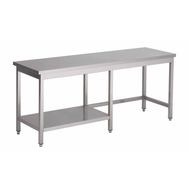 Table Centrale Avec Demi Sous-Tablette Prof. 800 - Restock CHR  au meilleur prix sur Restock CHR