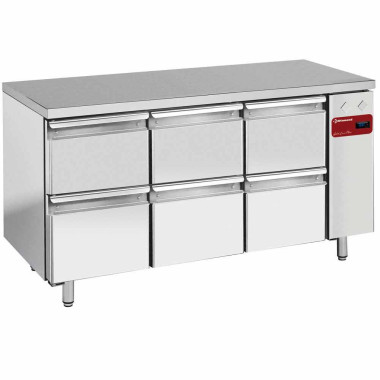 Table réfrigérée composée inox - Diamond  au meilleur prix sur Restock CHR