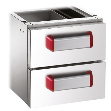 Ensemble 2 tiroirs GN 2/1 - h100 mm - Diamond  au meilleur prix sur Restock CHR