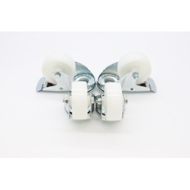 Wheels set for Table Steamer - 2 with brackes - 4.3 Inch / 11 cm - Maxima  au meilleur prix sur Restock CHR