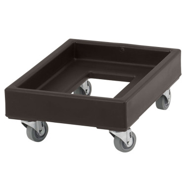 Chariot Camdolly pour cageots et caisses de 49.5 x 67.5 cm - 55.5 x 41.5 x 20.5 cm - Noir - Cambro  au meilleur prix sur Restock