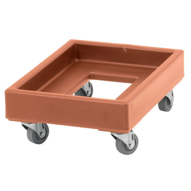 Chariot Camdolly pour cageots et caisses de 49.5 x 67.5 cm - 55.5 x 41.5 x 20.5 cm - Café - Cambro  au meilleur prix sur Restock