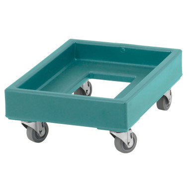 Chariot Camdolly pour cageots et caisses de 49.5 x 67.5 cm - 55.5 x 41.5 x 20.5 cm - Bleu Ardoise - Cambro  au meilleur prix sur
