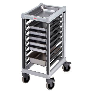 Chariot mobile GN1/1 - 9 niveaux GN - 73 x 43.8 x 101.6 cm - Gris Moucheté - Cambro  au meilleur prix sur Restock CHR